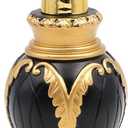 LUANT 12 OZ Liquid Soap Dispenser Pump for Kitchen or Bathroom Countertops, Black with Gold