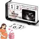 Ultrasound Picture Frames Pregnancy Gifts - 93% of Recipients Will Post it On Social Media - Solving the Century Old Problem of Gift Giving During Pregnancy - Designed for 4x3-inch Ultrasound Photos Gender Reveal - Baby Shower Gifts for Expecting Mom