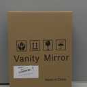 9"x11" Small Vanity Mirror with Lights, Lighted Makeup Mirror with Light, Portable Tabletop Cosmetic Make Up Mirror, Smart Touch Control, Dual Power Supply, 360Rotation (White)