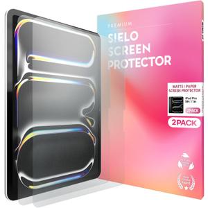 SIELO 2 PACK Paperfeel Screen Protector for iPad, Paperlike, Anti Glare, Anti-Fingerprint [iPadPro 11inch 7th(M4, 2024)]