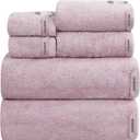 SEMAXE 6-Piece Bathroom Towel Set - 100% Cotton, 2 Bath Towels, 2 Hand Towels, 2 Washcloths, Lighter Weight, Ultra-Soft and Super Absorbent (Solid - Purple)