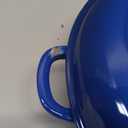 CAROTE 3.4QT Enameled Cast Iron Braiser Pan, Shallow Dutch Oven Casserole Skillets, Non-Toxic Cast Iron Pot with Lid for Grilling, Searing, Baking, Dual Handles, All Stovetop Compatible, Blue