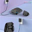 Switch 2 Charging Dock with Grip | Drop-and-Place Charging | Magnetic Play & Charge Controller Holder | RGB Charging Stand | Detachable Grip Compatible with Switch 2 Only