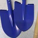 2 Pack Beach Shovels for Kids, 27.2" Long Detachable Kids Shovel with Wood Handle Metal Spade Sand Shovels for Digging Sand Gardening Beach Play Tool for Kids Adults Gifts (Blue)