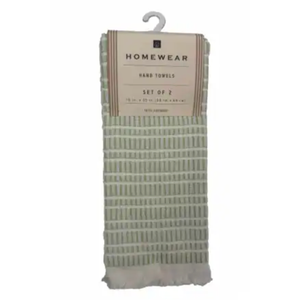 Home Wear Hand Towels Set of 2, 15x25