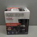 BLACK+DECKER 12-Cup Coffee Maker with Easy On/Off Switch, Easy Pour, Non-Drip Carafe with Removable Filter Basket, Vortex Technology, Black