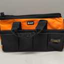 UUP Heavy Duty Tool Bag 18-Inch, 16-Pocket Portable Soft Tool Box Organizer Storage, Handle Tactical Carry Tote Empty Toolbox with Large Zipper, Father Day Dad Men Gift for Mechanic Engineer, Orange