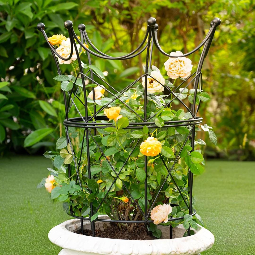 Peony Supports for Outdoor Plants,18.5 x 22.9in Dahlia Stakes | Durable Garden Support Cage for Peonies, Tall Plant Support Stakes, Elegant Design - Ideal for Indoor & Outdoor Use