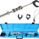 DPTOOL Inner CV Joint Puller Slide Hammer Front Wheel Drive Axle Half Shaft Removal Tool Kit Heavy Duty 10 Pounds Slide Hammer 63mm 48mm CV Joint Fork Adapter Attachments with Ball Joint Removal Tool