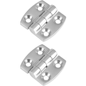 AMYSPORTS Cabinet Hardware Boat Hinges Stainless Corrosion Resistant Marine Hinge Hatch Yacht Mirror Stainless Hinges Door SUS316 1.59 inch x 1.51 inch 2pcs