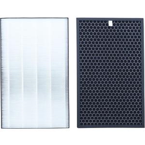 FZ-F50HFE/U FZ-F50DFE Air Purifier Replacement Filter Set Compatible with Sharp FPK50UW FP-K50UFP-J40 FP-JM40 FP-G50 FP-GM50 Air Purifiers, Part FZ-K50HFU FZ-K50DFU,H13 HEPA/Carbon Filter