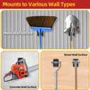 14'' Large Garage Hooks with 3 Support Rods, Heavy Duty Steel Garage Storage Wall Hooks for Garden Tool Organizer, Shed Organizer, Ladder Hooks, Car Tires, Chairs 4 Pack