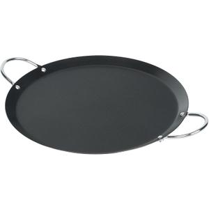 Restaurantware Round Carbon Steel Griddle, 14.6 x 11.1 In, 10 Pack