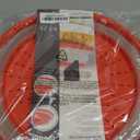 Tovolo Microwave Splatter Cover for Food, Large (Candy Red Apple) - Collapsible & Vented Silicone Splatter Guard Lid - Microwave Plate & Dish Cover with Handle - BPA-Free Kitchen Gadget for Meal Prep (Large (13 inch))