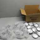 RW Base 16 Ounce Candy Jars, Durable Kitchen Storage Containers - Round, Airtight Seal, Clear Plastic Snack Jars With Black Plastic Lids, For Table Display, Or Candy Buffet - Restaurantware (16 oz)
