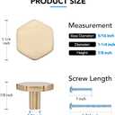 HOME EDIT 30 Pack Champagne Bronze Solid Kitchen Cabinet Knobs, Zinc Alloy Door Knobs, Cabinet Hardware, Gold Dresser, Drawer Knobs, Drawer Pulls