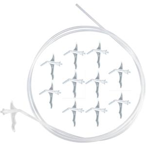 Spray Foam Nozzles, 6.56 Foot Length,1-Pack Replacement Tubes for Expansion Foam and 15 Tips,Caulking Suitable for DIY Spray Painting((Gun style)