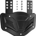 ARGOMAX Football Back Plate - Lightweight Adjustable Spine Guard for Youth & Adult Players, High-Impact Back Protector with Breathable Design, Fits All Shoulder Pads (Sizes 12 to Adult), Black