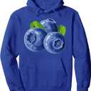 Blueberry Shirt Adult Men Women Kids Blueberry Costume Pullover Hoodie, Size S