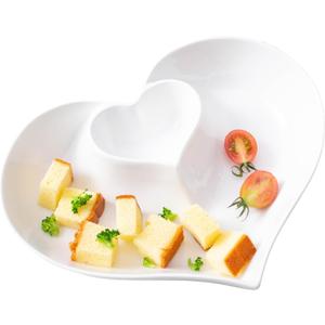 Porcelain Chip and Dip Serving Set,Perfect for Chips and Dip, Veggies, Candy, White