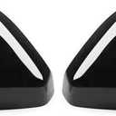 Gloss Black Side Rear View Mirror Cover Cap Fit for H0NDA CRV 2023-2025 Passenger + Driver side