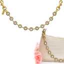 Vintage Gold Bag Charms Purse Extender Chain Floral Cute Wallet Keychain Accessories for Women's Handbags Bags &Jeans