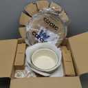 CAROTE 17pcs Pots and Pans Set, Nonstick Cookware Set Detachable Handle, Induction Kitchen Cookware Sets Non Stick with Removable Handle, RV Cookware Set, Oven Safe (Cream White)