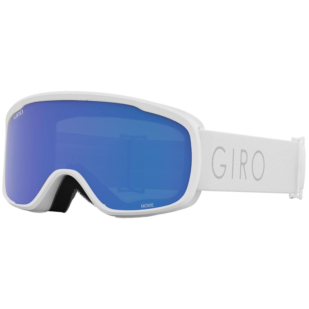 Giro Moxie Ski Goggles - Snowboard Goggles for Women & Youth - 2 Lenses Included - Anti-Fog - OTG (Over Glasses) (One Size, White Stacked)