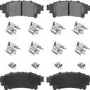 4PCS Rear Ceramic Brake Pads Fit for Toyota Highlander 2014-2019 for Toyota Sienna 2011-2020 for Prius V 2012-2017 for Lexus RX350 2010-2015