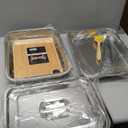 Grilling Prep and Serve Trays,Stainless Steel Large Capacity Food Prep Trays with Lid, Cutting Board Cooling Rack Food Tongs and Cleaning Brush,BBQ Accessories Gift