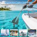 Heavy Duty Hot-Dipped Galvanized Danforth Anchor Kit for Boats - Fluke Anchor with Chain, Shackles & Rope, Ideal for Pontoon, Fishing & Sail Boats (13lb: Fit 20-32 FT Boat)