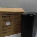 Cesun Automatic Motion Sensor Black Bathroom Trash Can with Lid, 2.6 Gallon Touchless Trash Bin, Smart Plastic Slim Garbage Can Small Wastebasket for Toilet, Office, rv, Bedroom, Living Room