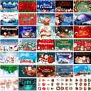 32 Christmas Card Bulk 2025 Special Xmas Season, Assorted Christmas Card Box with Envelopes, Matching Stickers Holiday Greeting Cards with Blank Inside - 4 x 6 Inch Perfect to Send Warm Holiday Wishes to Family Business Friends