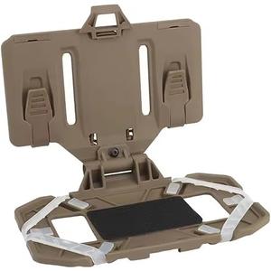 1Pcs Folding Outdoor Navigation Board Mobile Phone Holder Map Case Admin Panel for MOLLE Vest, Fit Phone Size 4.7-6.7in, Tan