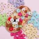 100pcs 0.79in 17 Colors Mixed Super Soft Fluffy Faux Fur Pom Poms Beads for DIY Jewelry Making and Handicrafts Accessories (Random Color Mix)