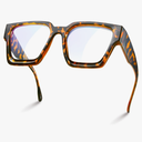 livho Oversized 99% Blue Light Glasses for Woman - Rectangle Fashion Glasses for Computer, Chic Preppy Frame - Anti Eyestrain