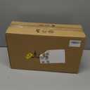 Wellmet Small Chandelier Lamp Shades Brown Set of 6, Rustic Style Linen Drum Shades for Wall Lamp, Hardback Clip on Lamp Shades for E12 Candle Bulbs, 5.5"x 5.5" x 5"