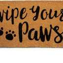 PLUS Haven Coco Coir Door Mat with Heavy Duty Backing, Wipe Your Paws Doormat, 17.5" x 30" Size, Easy to Clean Entry Mat, Beautiful Color and Sizing for Outdoor and Indoor uses, Home Dcor