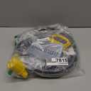 NEMA 14-50P/14-50R 15 FT 50 Amp RV/EV Extension Cord Outdoor with Grip Handle, 4 Prong Flexible Heavy Duty STW RV Power Cord Waterproof, 50A 125/250V 6250/12500W, Black-Yellow, ETL Listed