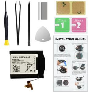 Replacement Battery for Galaxy Gear S3 Frontier & Gear S3 Classic, EB-BR760ABE Battery Compatible with Samsung Gear S3 Frontier & Gear S3 Classic, with Repair Tools & Instruction