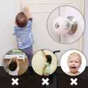 Mom's Choice Gold Awards Winner - EUDEMON 4 Pack Baby Safety Door Knob Covers Door Knob Locks(not Suit for All Door knobs)