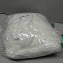 Barossa Design Honeycomb Waffle Weave Shower Curtain Cotton Blend Extra Long 84 inch Height, Hotel Luxury, Heavy Weight, Spa, Washable, White, 72x84 Fabric Shower Curtain for Bathroom