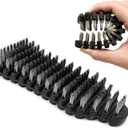 Barbell Cleaning Brush Scrubber for Training Strength Weight Bar Care Rescue, Rust Chalk Remover, Hard Knurling Steel Wire Bristle, Power Cleaner Kit Supplies Accessories for Athletic Gym Maintenance