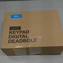 Veise Fingerprint Door Lock with 2 Knobs - Keyless Entry Door Lock with Handle, Electronic Keypad Deadbolt, Smart Front Handle Set, Auto-Locking, Waterproof, Easy Installation, Oil-Rubbed Bronze