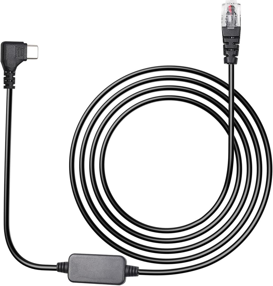 Upgraded USB-C to RJ11 Power Cord, 6.56Ft Length, Compatible with Escort MAX360 MAX 360c, IX, IXc, 9500 IX,Uniden R1 R3 R7, Beltronics, Cobra, Radenso XP etc.