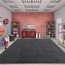 Extra Large Garage Floor Mat 8.8 x 22 Ft - Waterproof Parking Mats, Anti-Slip Backing Oil Absorbent Surface, Reusable Washable Floor Protector for Garage, Driveway, Workshop, SUV