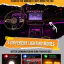 Auxbeam 8 Gang Slim Switch Panel RGB AS-R80 Toggle Momentary Pulsed Dimmable Backlight 80A Multifunction Switch Panel with Memory Function for 12-24V Truck Offroad Car Marine 