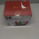 C9 Christmas Lights Outdoor, 50 FT 50 LED Vintage Warm White C9 String Lights Connectable for Christmas Tree Roofline Patio Garden Backyard Holiday Party Indoor Outdoor Decoration, Green Wire