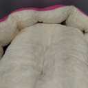 Bedsure Dog Beds for Small Dogs - Round Cat Beds for Indoor Cats, Washable Pet Bed for Puppy and Kitten with Slip-Resistant Bottom, 25 Inches, Sachet Pink