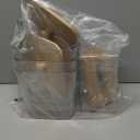 Laundry Room Organization and Storage, Laundry Pods Container and Dryer Sheet Holder with Bamboo Lids and Labels, Laundry Organizer with Scoops for Booster Beads, Powder, Pods, 3+1 Pack